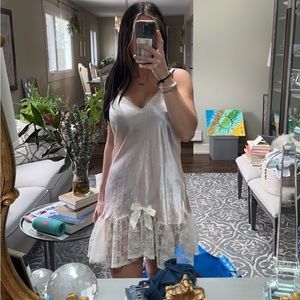 vintage Lauren Rogers Lace slip dress